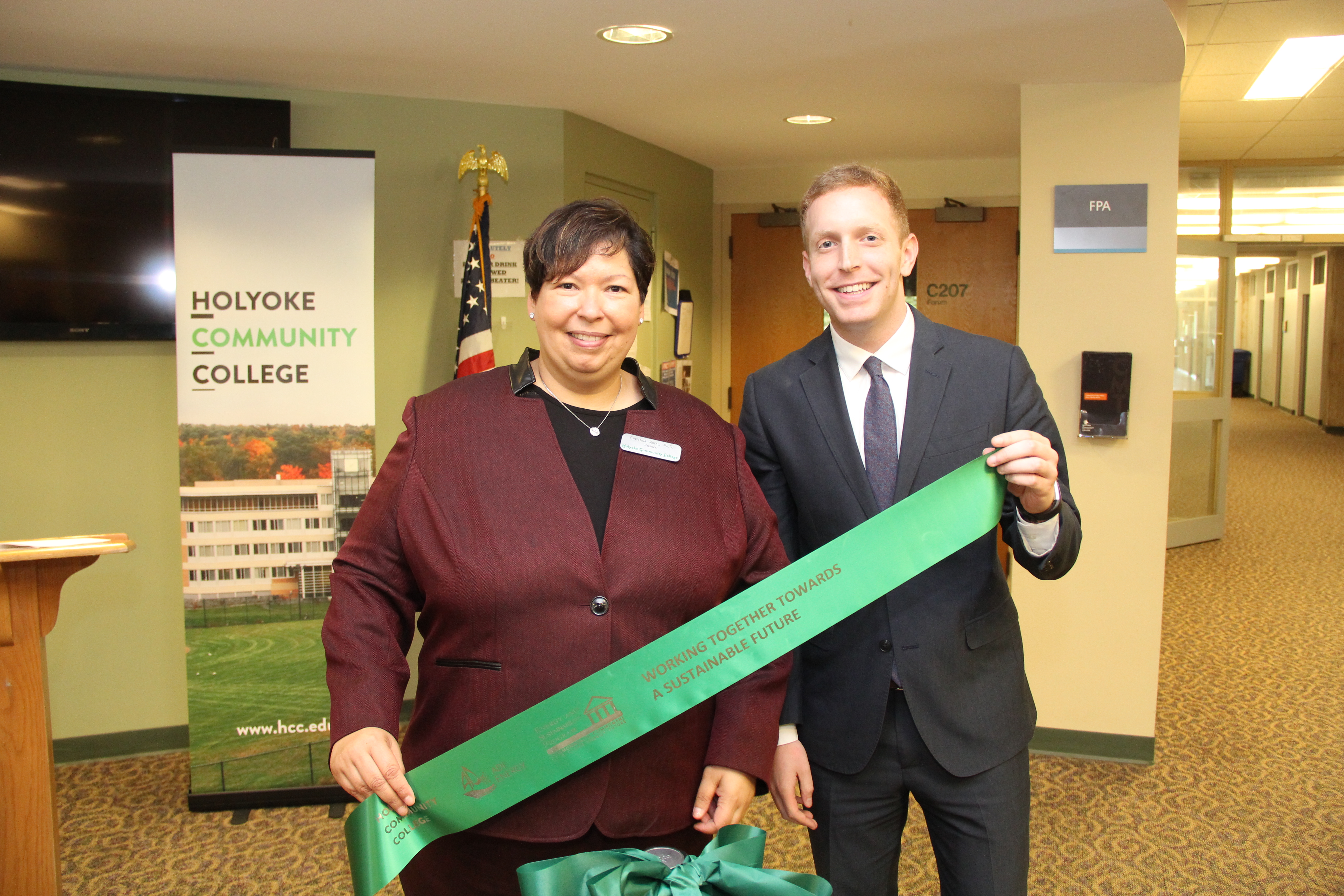 Christina Royal poses with former Holyoke mayor Alex Morse